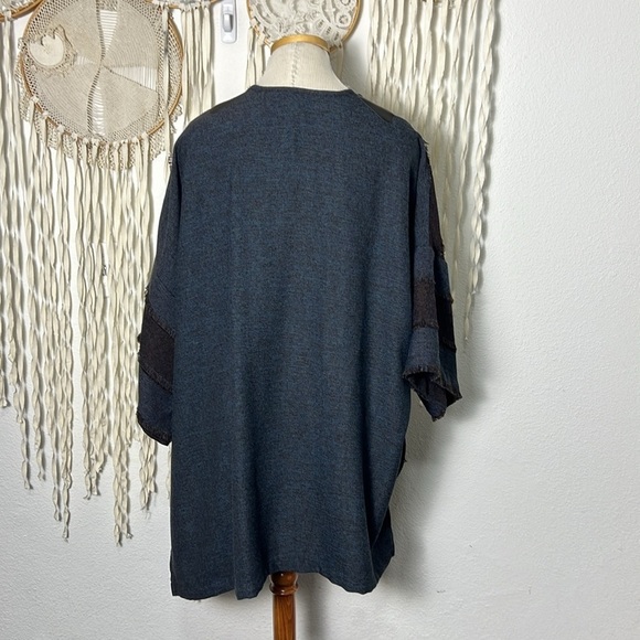 IC by Connie K Blue and Brown Kimono Size M - Picture 8 of 10